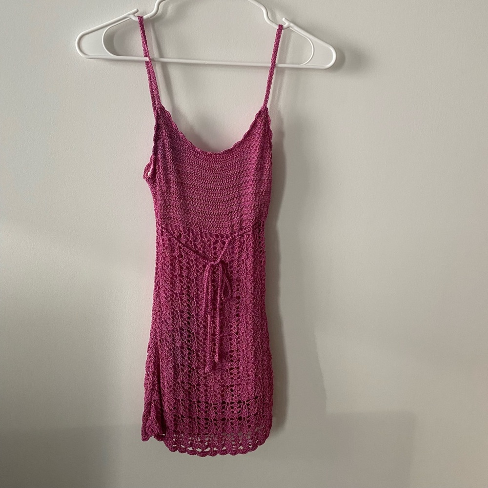 4 Now Pink Crochet Shirt